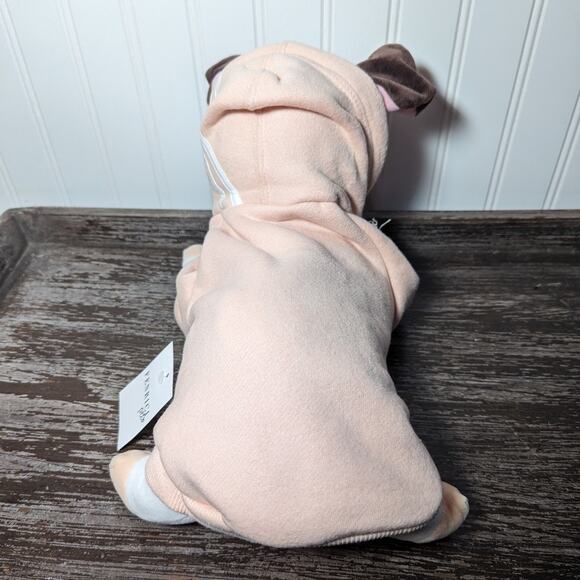 Fenrici Pet NWT Pink White Dog Hoodie Zip Closure Size Small - Picture 5 of 6